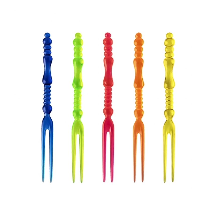 Cocktailgafflar i olika färger 20-pack