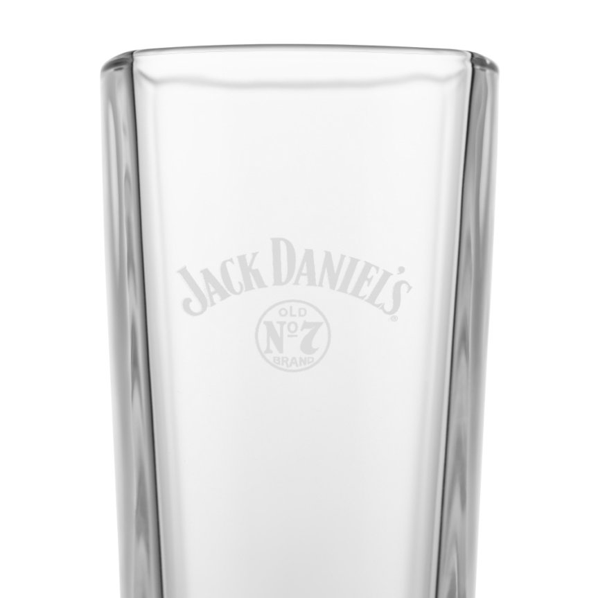 Jack Daniels highballglas - vit logo