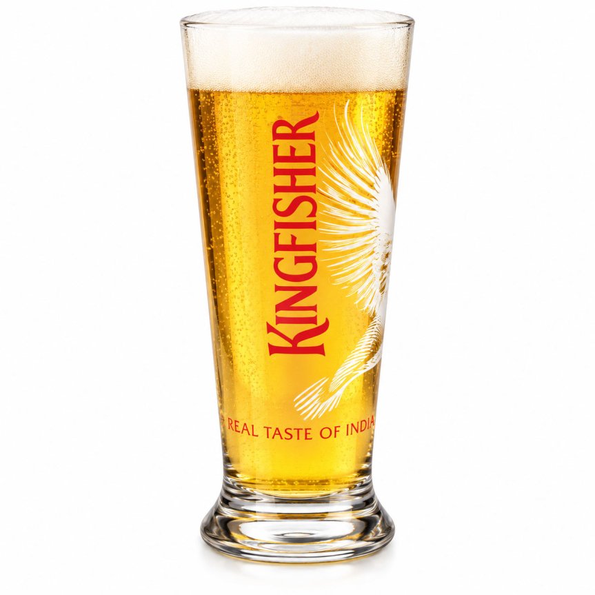 Zoom bilde av Kingfisher ølglass halv pint