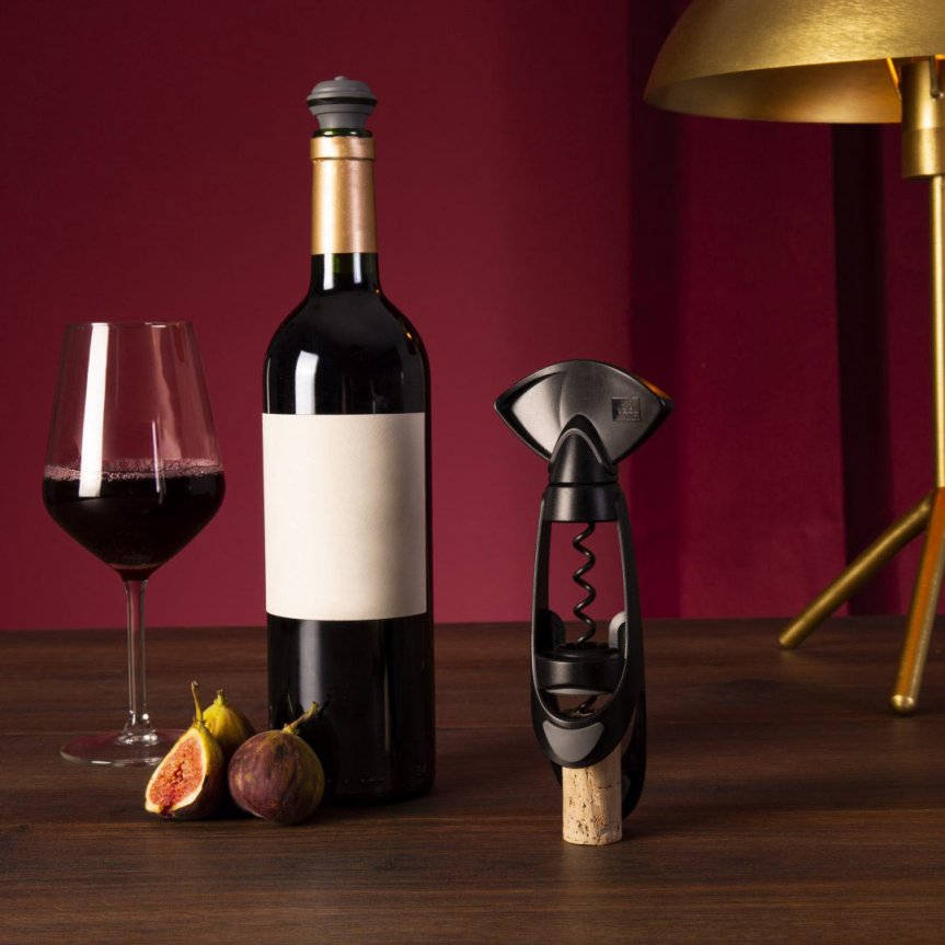 Zoom bilde av Vacu Vin Twister korketrekker svart