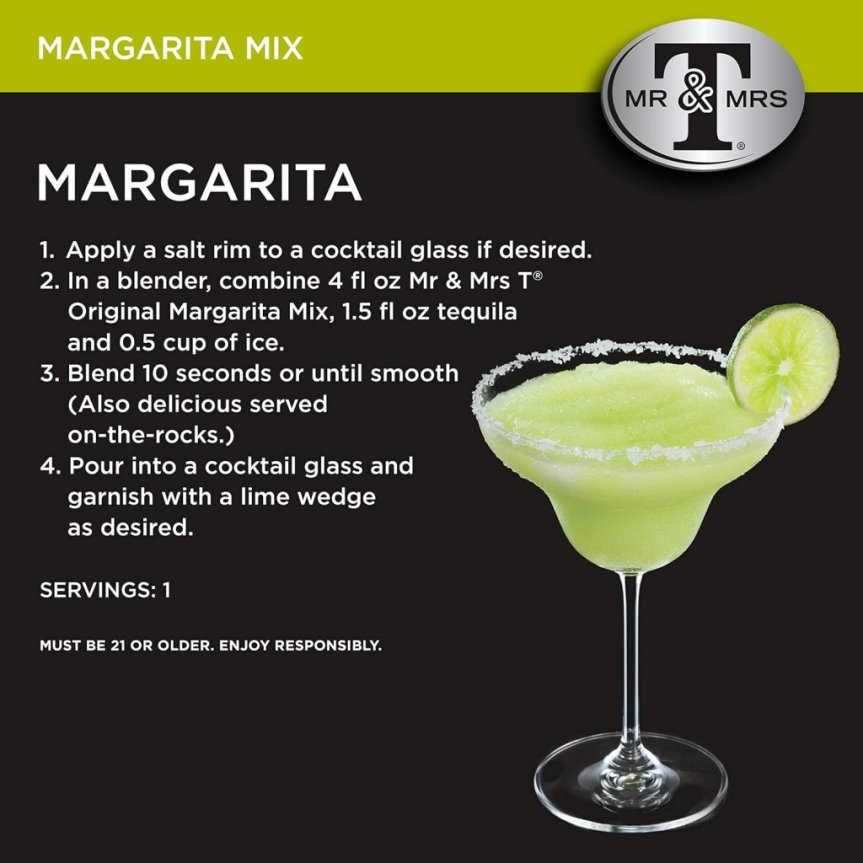 Mr & Mrs T Margarita Mix 1 liter