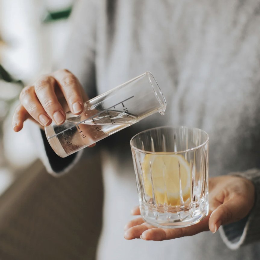 Målebeger i glass, 5 mål