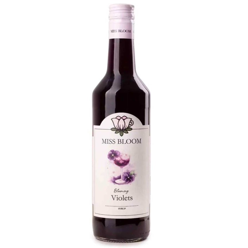 Zoom bilde av Miss Bloom Fiolsirup – Blomstrende fioler – 50 cl