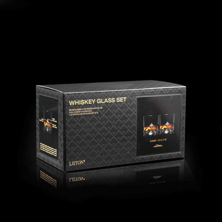 Mount Everest whiskyglass 27 cl 2 stk
