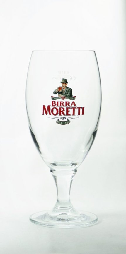 Birra Moretti ölglas