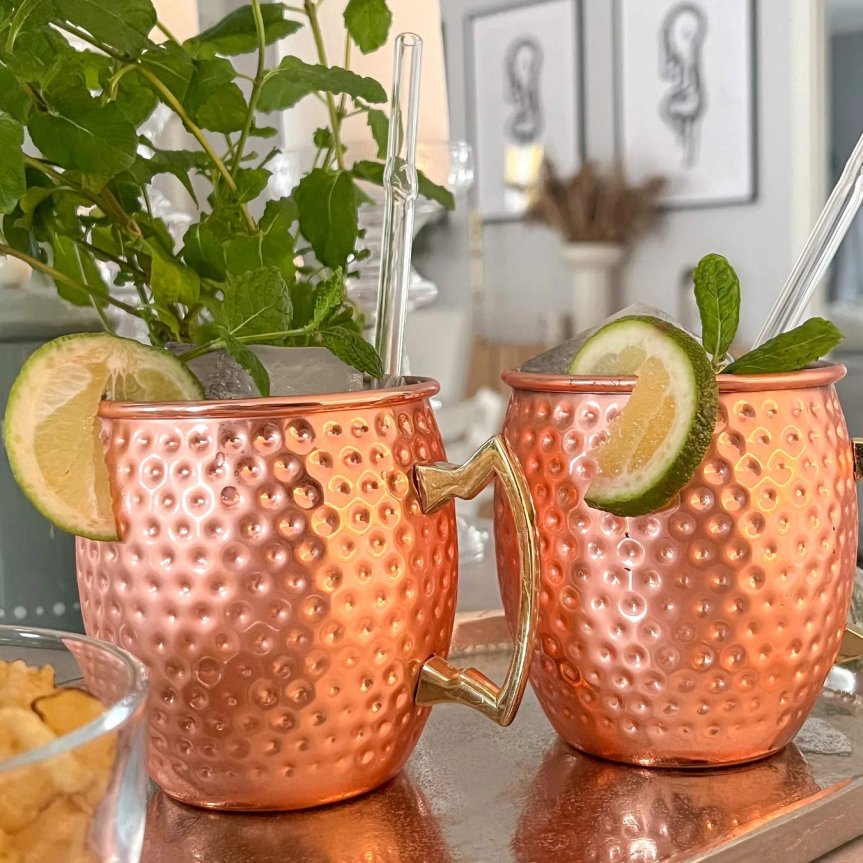 Zoom bilde av Moscow Mule kopperkrus, hamret 45 cl