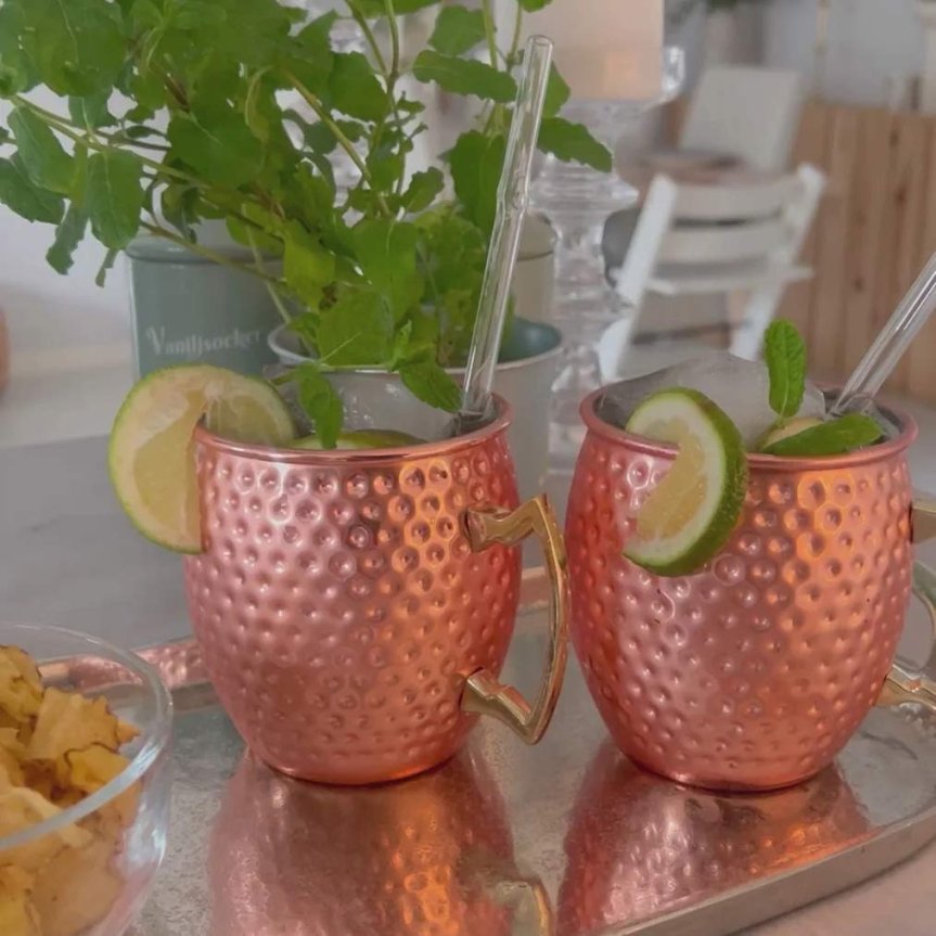 Zoom bilde av Moscow Mule kopperkrus, hamret 45 cl