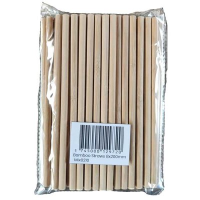 Bambussugerør Perfect 100-pakning 20 cm