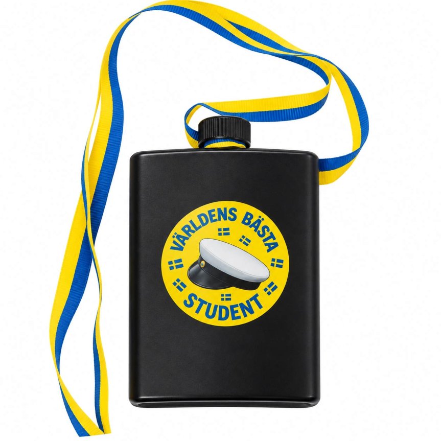Zoom bilde av Plastlommeflaske til studentfeiring 22 cl