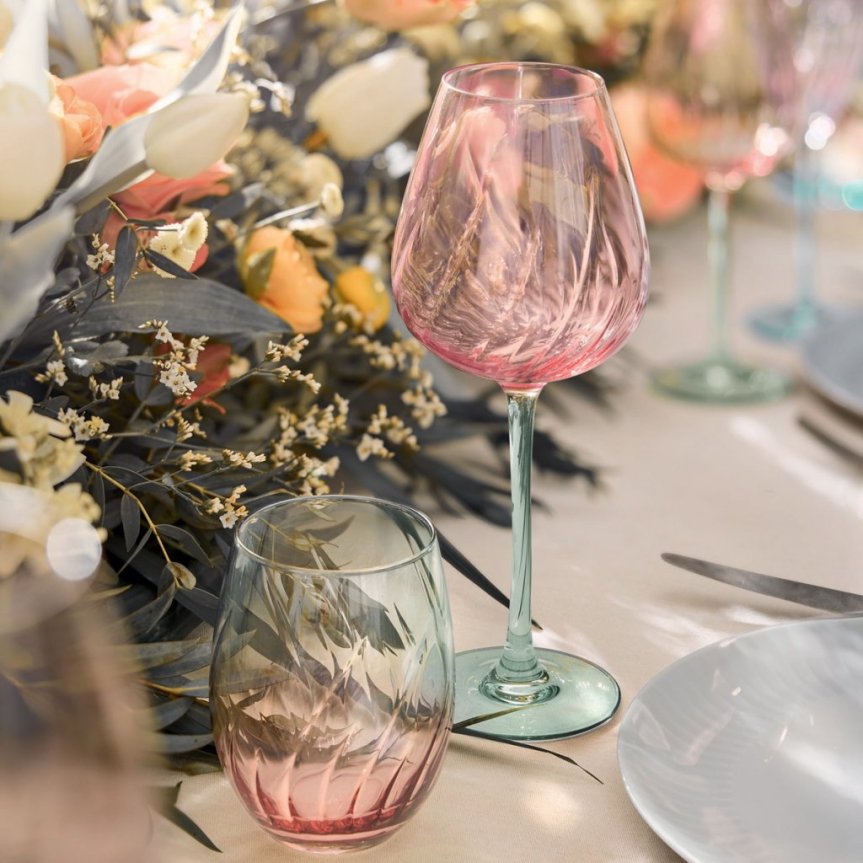 Cristal D'Arques Swirly Spring allround vinglass 47 cl 4-pakning