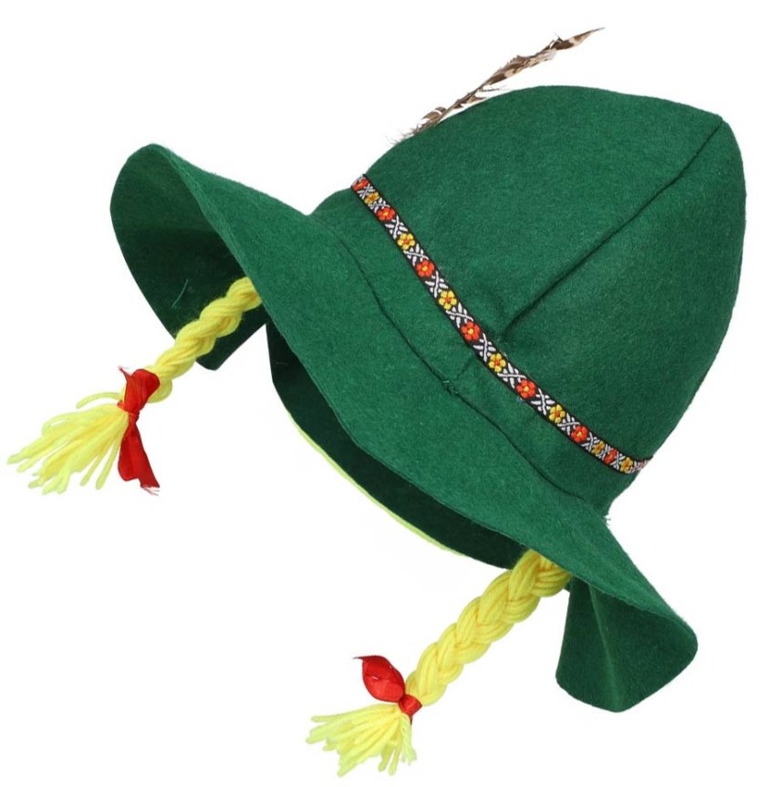 Tyrolerhatt med fletter