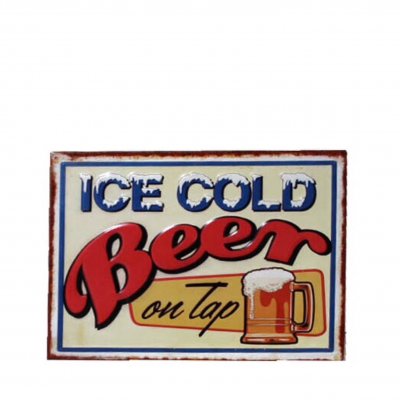 Väggskylt Ice Cold Beer