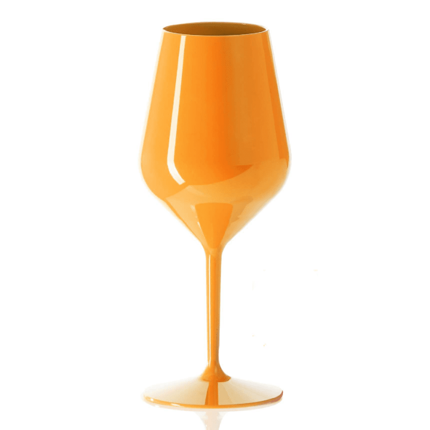 Vin / Cocktailglass oransje plast 47 cl