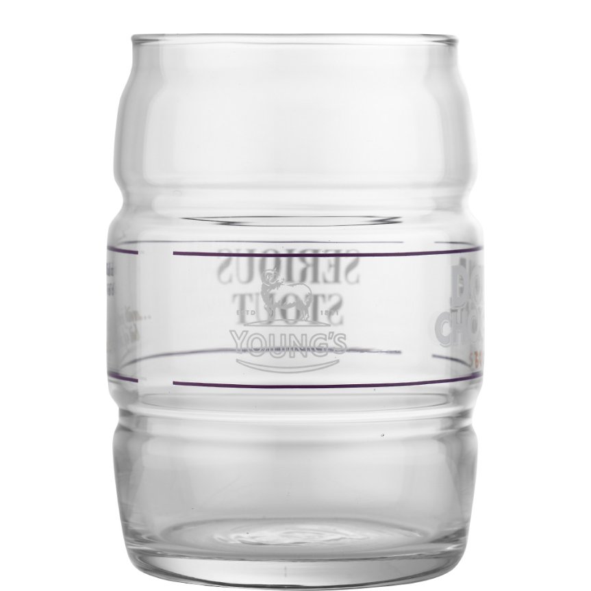 Youngs Double Chocolate Stout ölglas